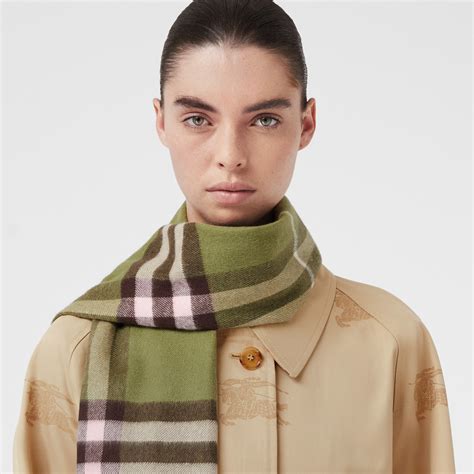 burberry scarf with green jacket|burberry oversized cashmere scarf.